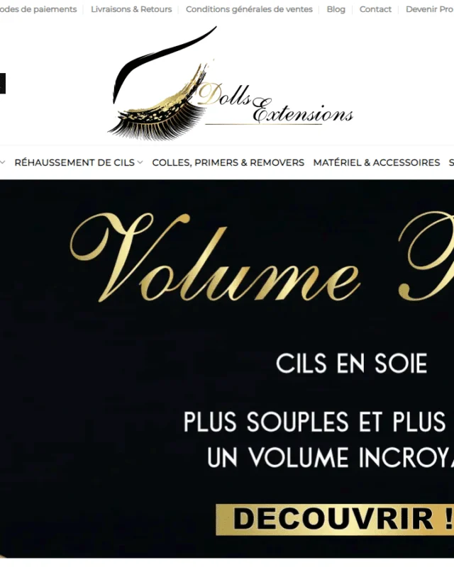 Aperçu du site Dolls Extensions