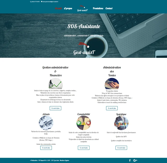 Gest-Assist, Site Vitrine